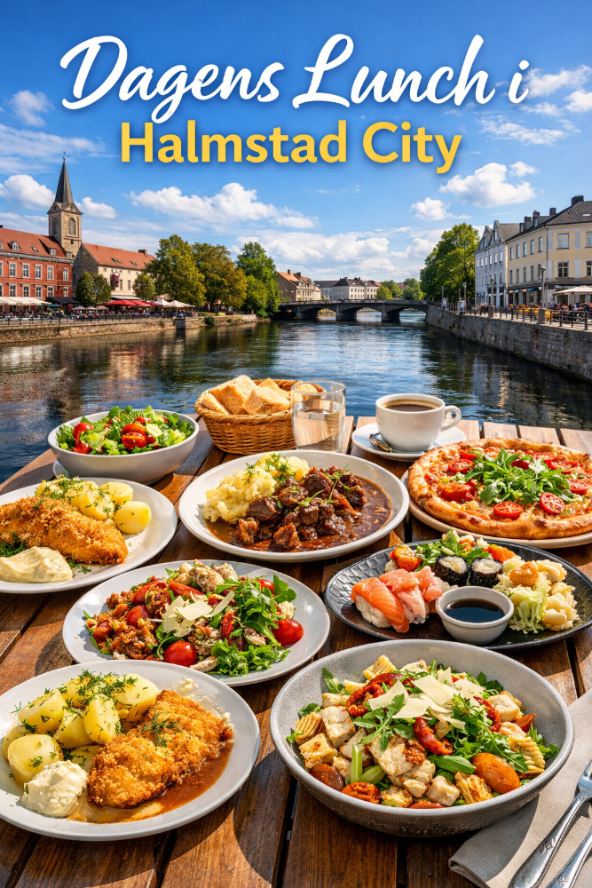 En härlig dagens lunch i Halmstad City